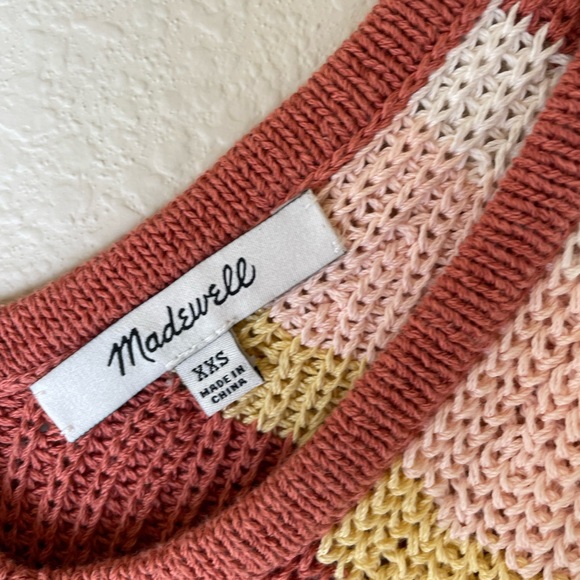 Madewell Striped Grandfield Tie-Strap Sweater Tank - Picture 6 of 8